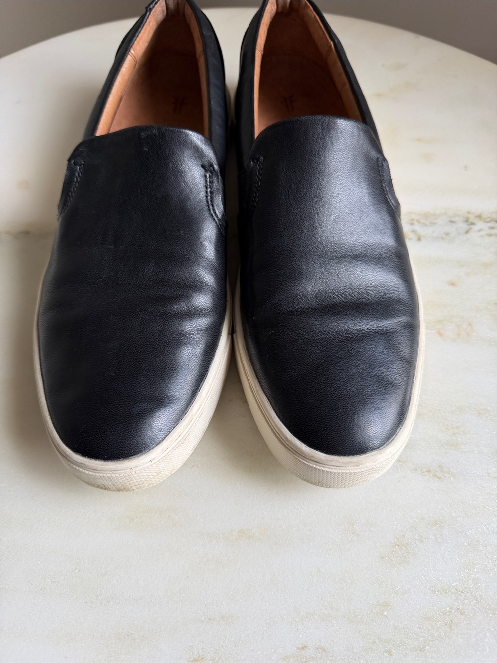 Frye Black Leather Ivy Slip On - Picture 4 of 9